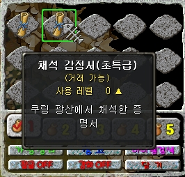 채석 감정서 초특급