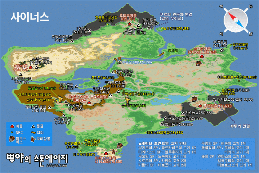 사이너스 전체지도